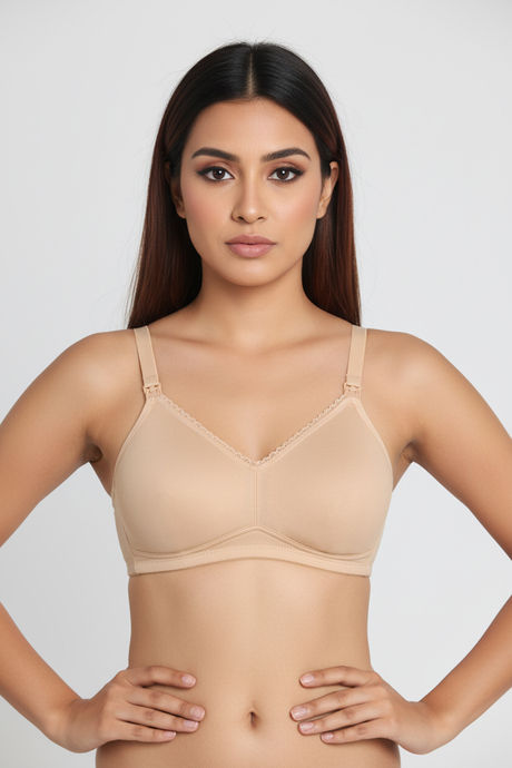 Zivame Double Layered Regular Wired 3/4th Coverage Maternity Bra - Toasted Almond — image 2